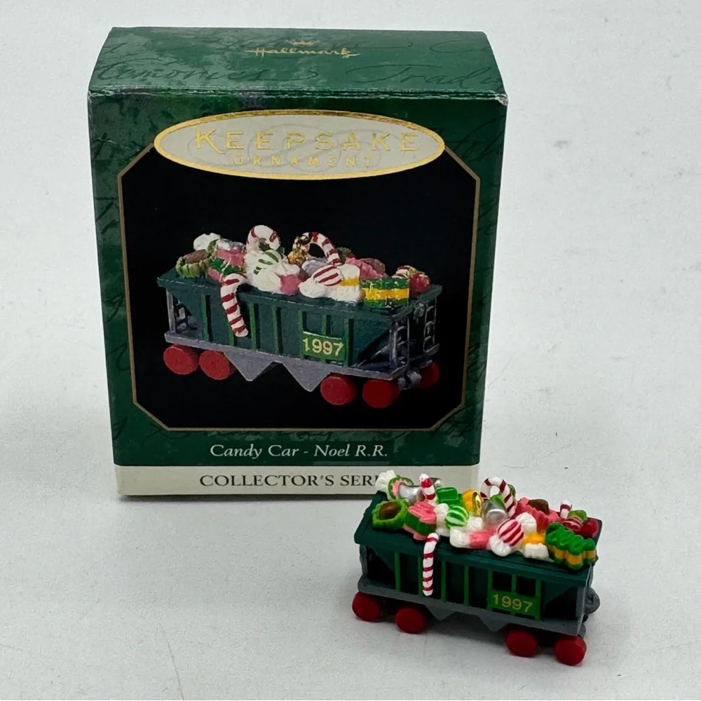 Hallmark 1997 Miniature NOEL R.R. Series Candy Car Ornament
